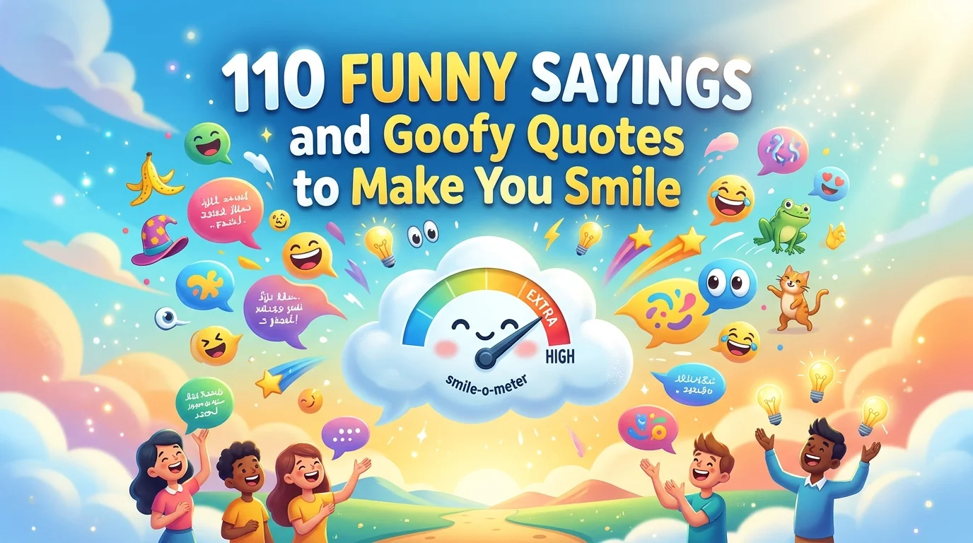 110 Funny Sayings and Goofy Quotes to Make You Smile