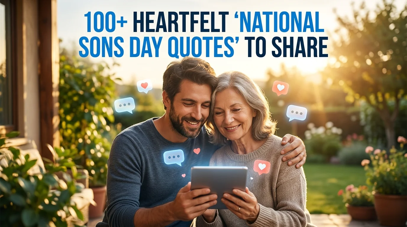 Heartfelt "National Sons Day Quotes" To Share