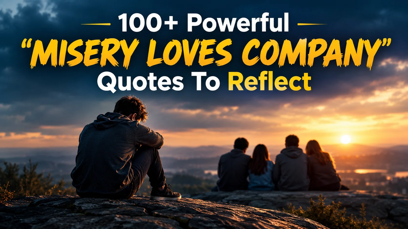 Powerful "Misery Loves Company Quotes To Reflect