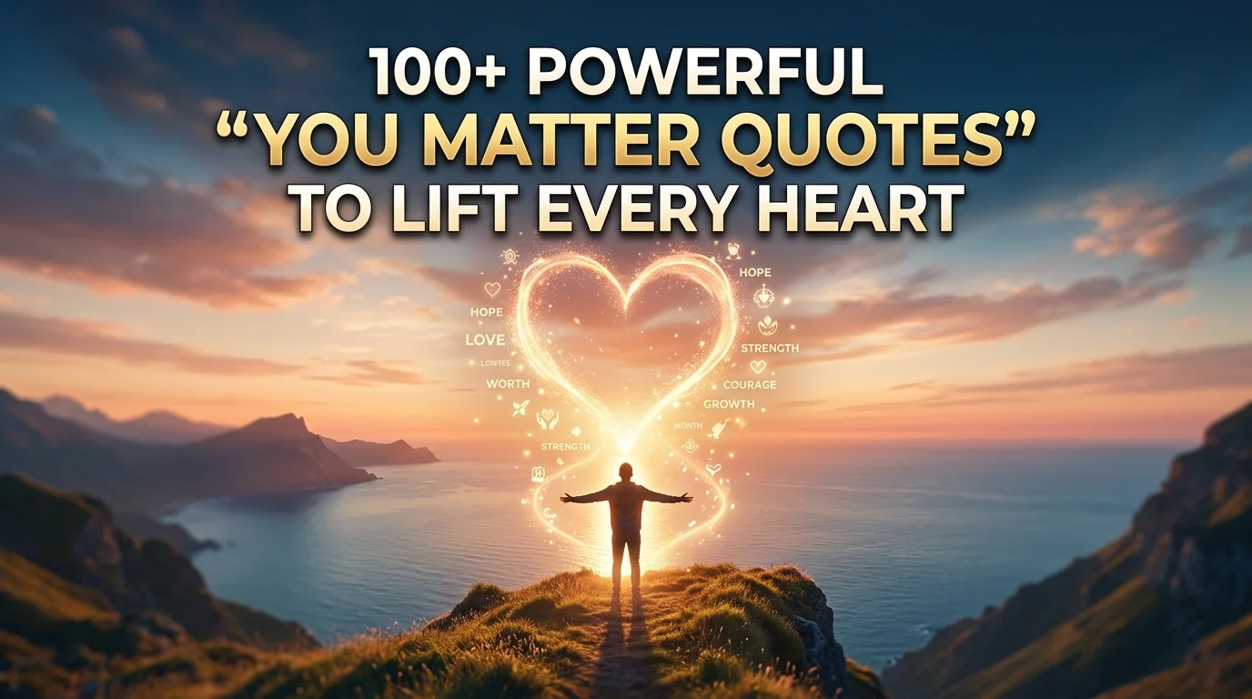Powerful "You Matter Quotes" To Lift Every Heart
