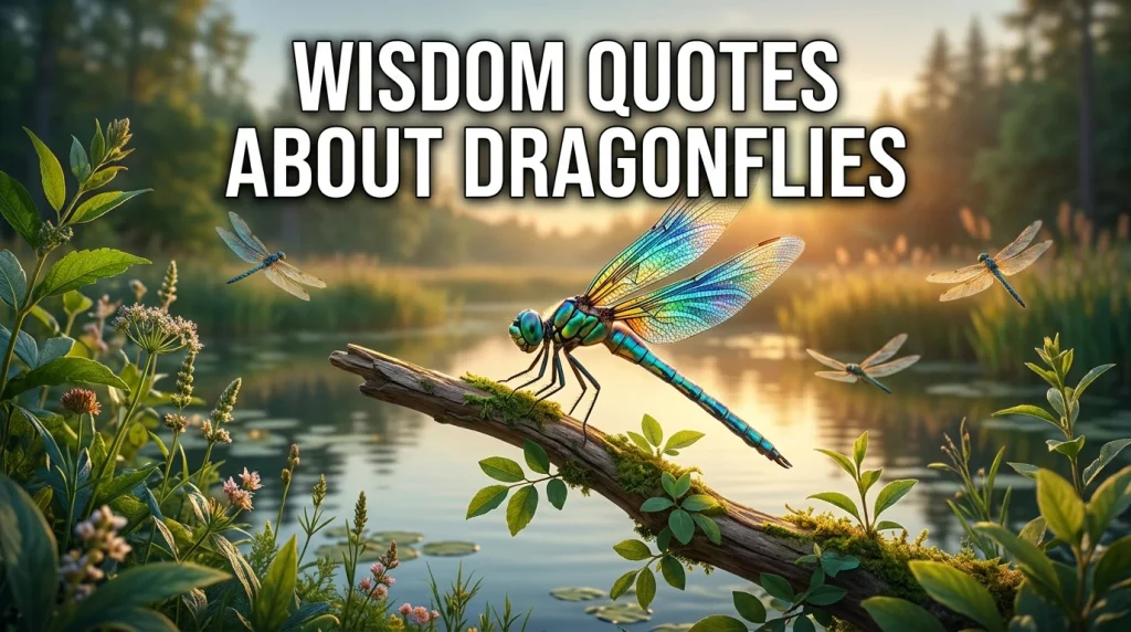 Wisdom Quotes About Dragonflies